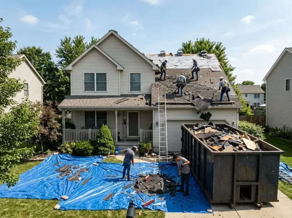 roof-replacement-debris-remova-004 — frequently asked questions, Cheapest Dumpster Rentals in Ottawa, IL